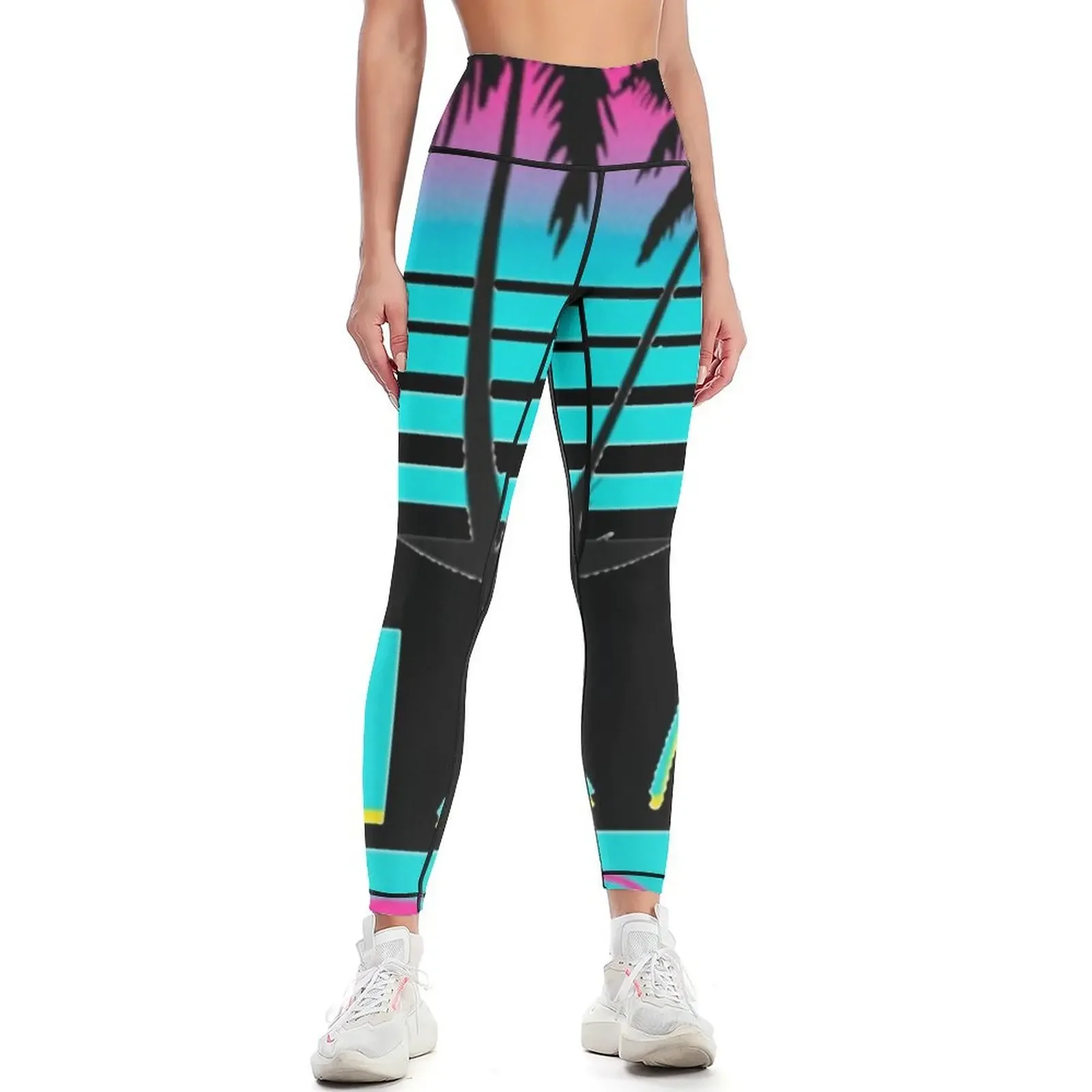 

Miami vice Leggings for fitness Women's sportswear trousers Women's high waist Womens Leggings