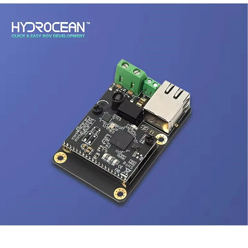 ROV Ethernet interface signal transmission of underwater vehicle Hydrocean 500Mbps power carrier communication module Homeplug