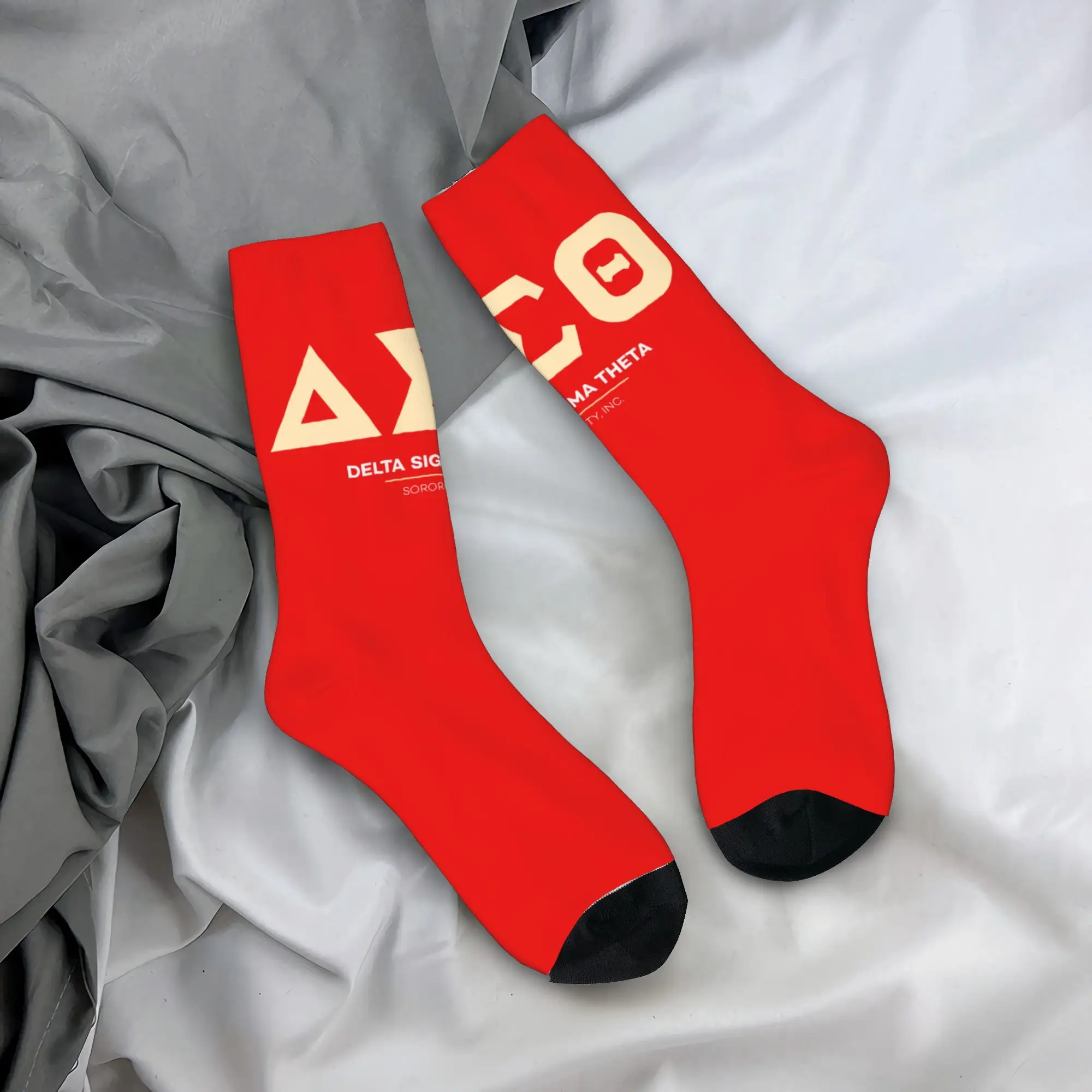 

Custom delta-sigma-theta Mens Crew Socks Unisex Cool 3D Print Dress Socks