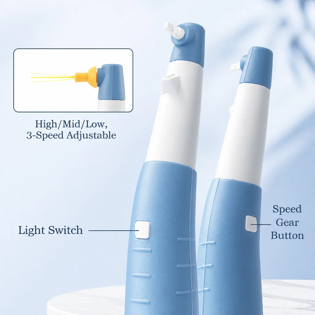 Dental Sonic irygator porady Endo aktywator bezprzewodowe ultradźwiękowe mycie zębów z 60 końcówkami akumulator ładowany przez USB — zdjęcie 4