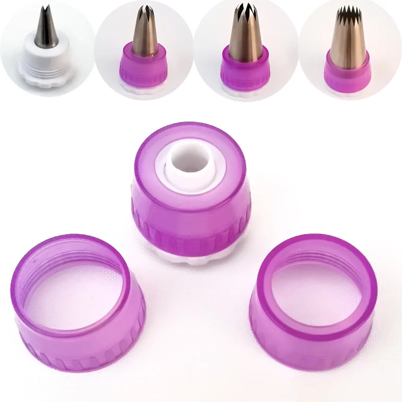 

New Multifunction Icing Piping Bag Nozzle Converter Cream Coupler Cake Decorating Tools Fit All size 18mm 25mm 30mm 35mm