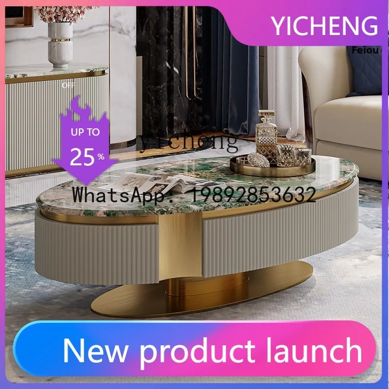 

coffee table back living room custom furniture marble oval tea machine table
