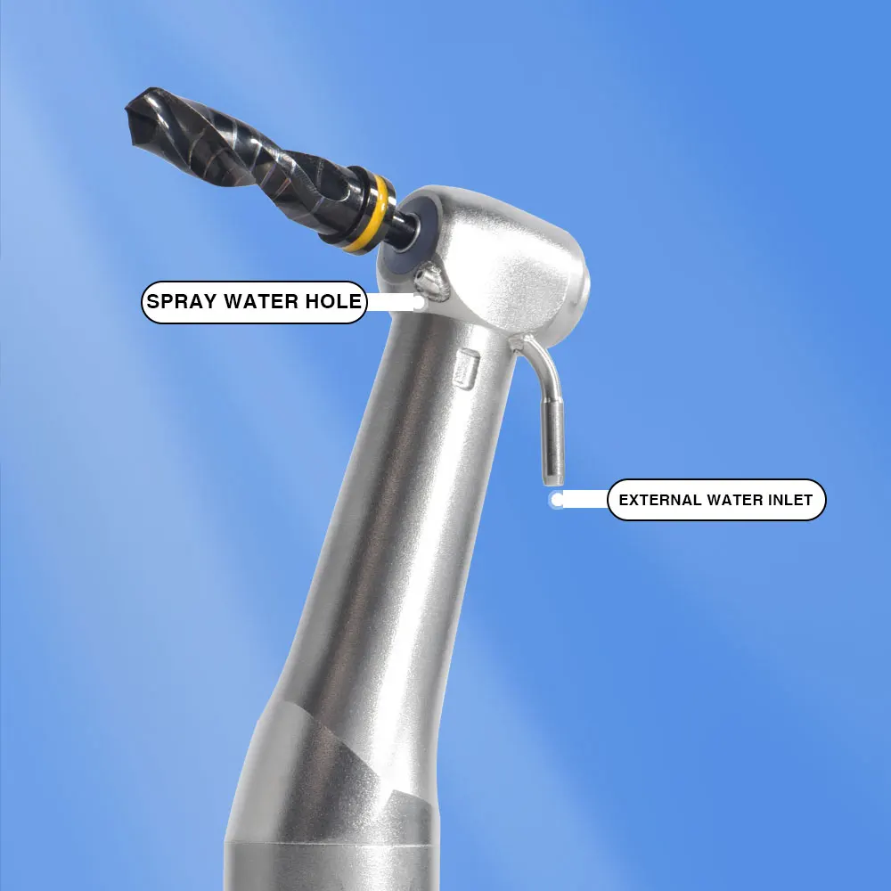 Exp Dental Low Speed Handpiece 20:1 Reduction Implant Surgery Contra Angle Handpiece S20 Air Turbine E-type Coupler Dentist Tool