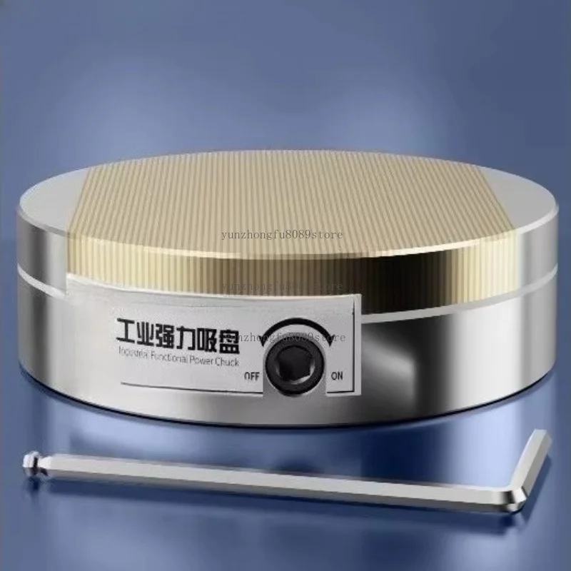 Round Permanent Magnet Chuck Powerful Fine Disk Grinder Lathe Wire Cutting Precision Circular Disk