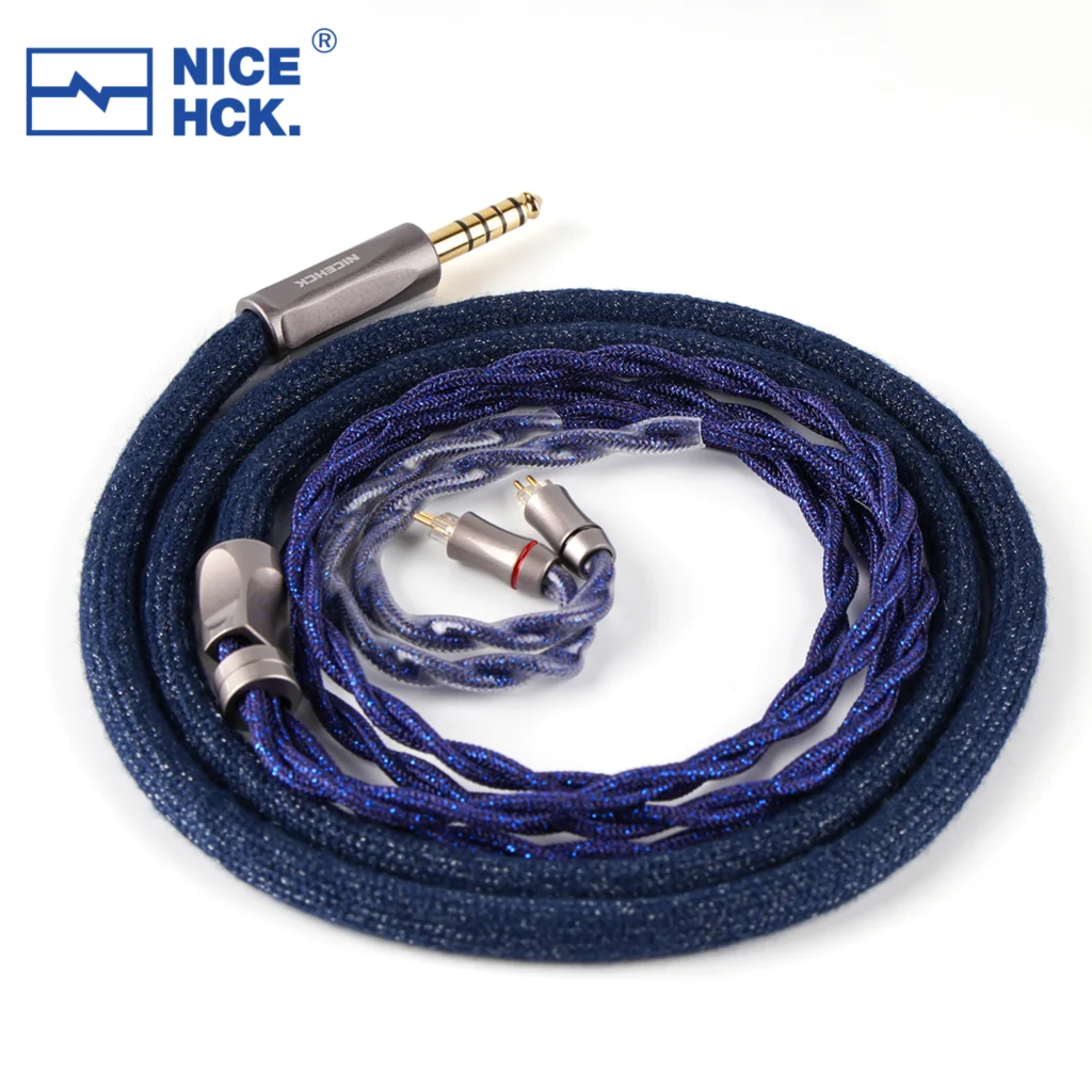 NICEHCK DearOrpheus HiFi كابل الصوت سبائك النحاس البلاتين سماعة سلك مع 4.4 مللي متر مطلية بالذهب التوصيل MMCX/2Pin ل Chopin F1 Pro