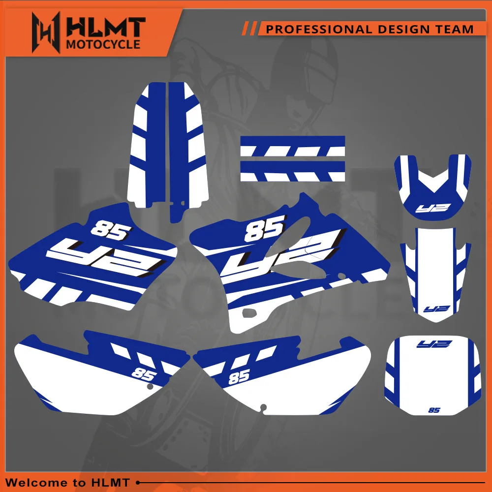 HLMT Motocross Graphics Decals Stickers Deco For Yamaha YZ85 YZ 85 2002-2014 2013 2012 2011 2010 2009 2008 2007 2006