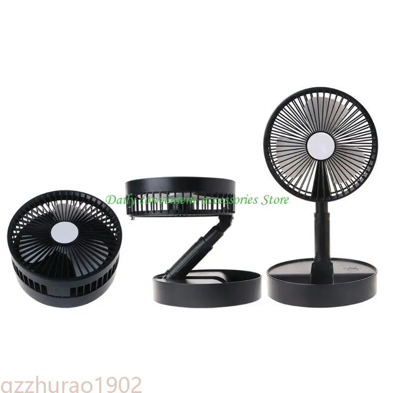 

97QB Телескопический складной USB -вентилятор Desktop Silent Cooling Fean 3 Регулируемый воздушный охладитель