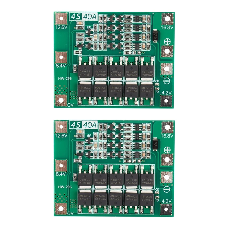 RISE-2X 4S 40A Li-Ion Lithium Battery 18650 Charger Pcb Bms Protection Board For Drill Motor 14.8V 16.8V Lipo Cell Module