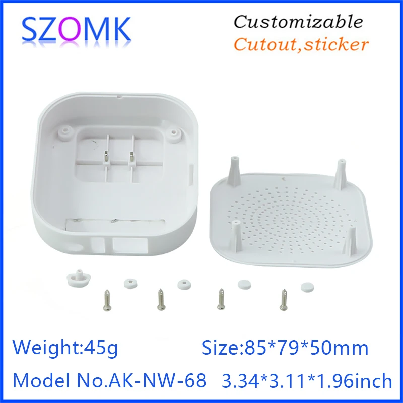 Smart Socket Plastic Electronics Humidity Temperature Sensor Junction Box Wireless Smoke Sensing Instrument Housing Control Box