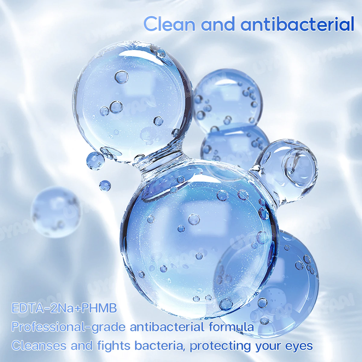 UYAAI ICE COOL 60ml Lenses Solution Nursing for Eyes Contact Lenses Solution Liquid Pupil Cleaning Health Care