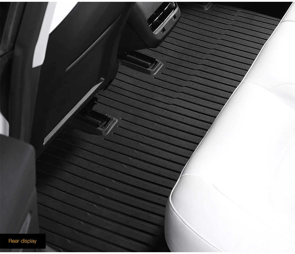 YZ For Tesla Floor Mat Model Y 2021-2026 Model 3 Highland Car Trunk Mat Luggage Mat TPE Waterproof Anti-Slip Set Floor Liner Mat