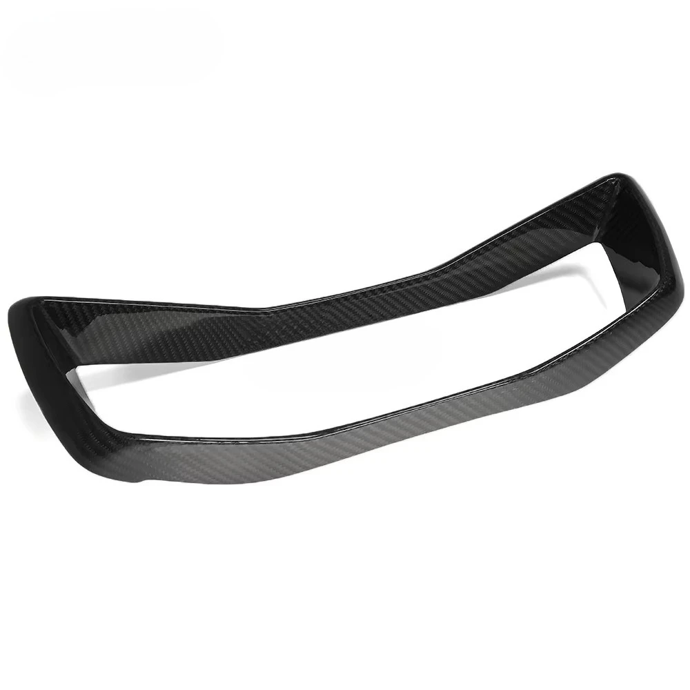 اكسسوارات السيارات ل كورفيت C8 Z51 Z06 2020 - 2023 ألياف الكربون الحقيقية لوحة القيادة غطاء إطاري الكسوة