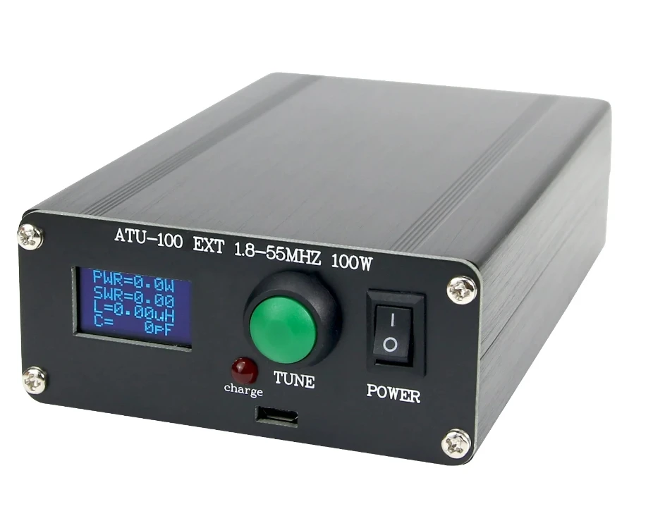 ATU100  100W 1.8-50 MHz Automatic Antenna Tuner With Housing 0.96 OLED Display