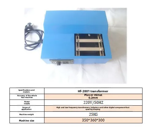 

Small automatic transformer diode electronic components pin copper wire shaping machine