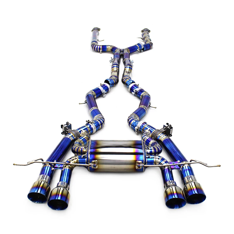 

Racing Titanium Exhaust Catback For BMW M2 G87 3.0T 2023+ 3inch Equal Length Midpipe Valvetronic Exhaust Muffler System