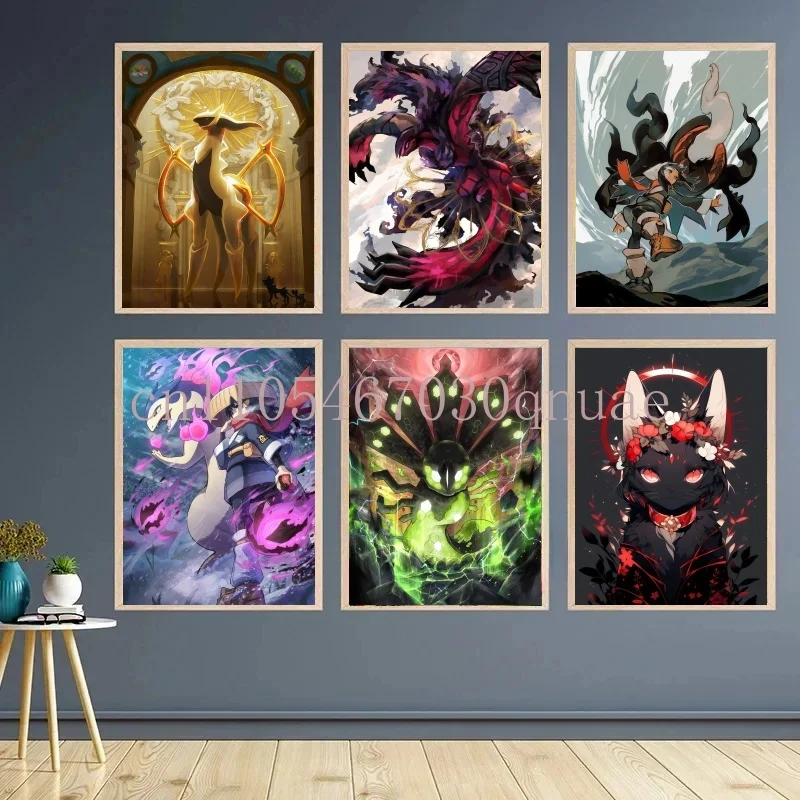 

Classic Anime Pokemon Umbreon Flareon Canvas Painting Anime Wall Art Prints HD Poster Picture Print Home Living Room Decor Gifts