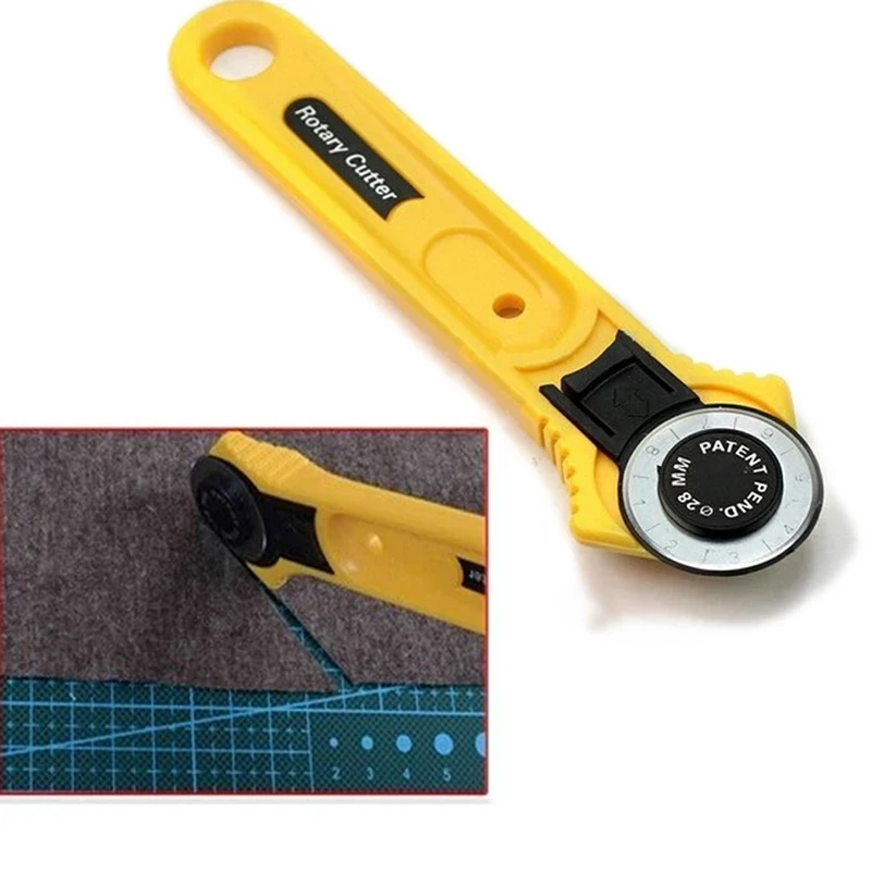 28 Millimeter patchwork roller cutter Round fabric cutting knife Handmade leather fabric roller cutter Leather and fabric cuttin