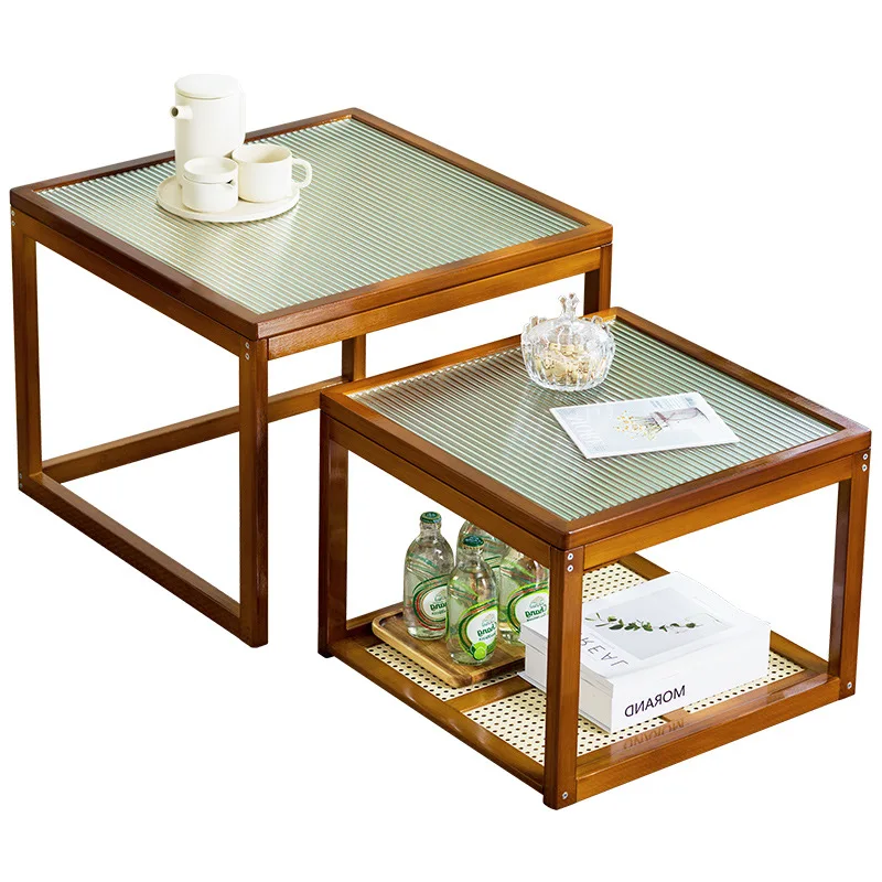 

Small Coffee Table Combination Modern Simple Glass Household Living Room Coffee Table