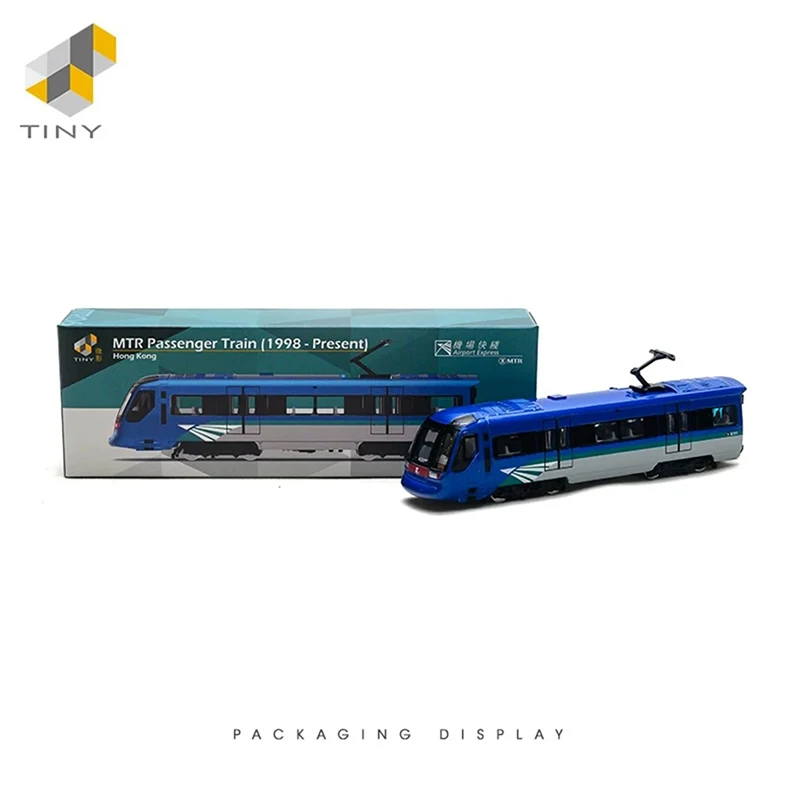 Tiny 1:120 Scale MTR Passenger Train Alloy Simulation Static Model Display Collectible Gifts Souvenir Decoration