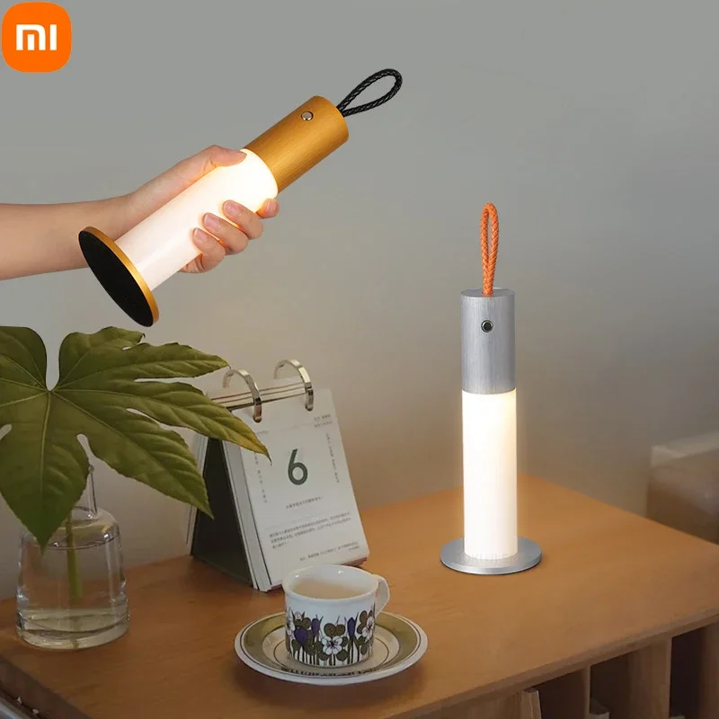 

Светодиодная настольная лампа Xiaomi, уличный светильник для кемпинга и атмосферы, декоративный маленький ночник для мамы и ребенка