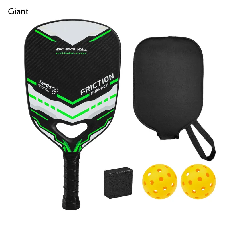 

Carbon Fiber Single Racket Racket Cover/ 1 Bag 2 Balls Pickleball Paddle T700 Frosted High-end Professional Sports