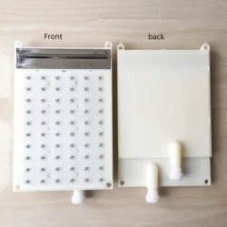 ABS 138x213mm Rectangular Shower Thread type type interface Shower head 6* 10 hole Top Spray Waterfall Shower Head Accessories