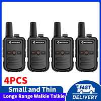 4PCS MOTOLOLA C1 Mini Walkie Talkie UHF Dual PTT Kids Woki Toki Type-C Charger Child Intercom HF Transceiver 6800mAh Ham Radio
