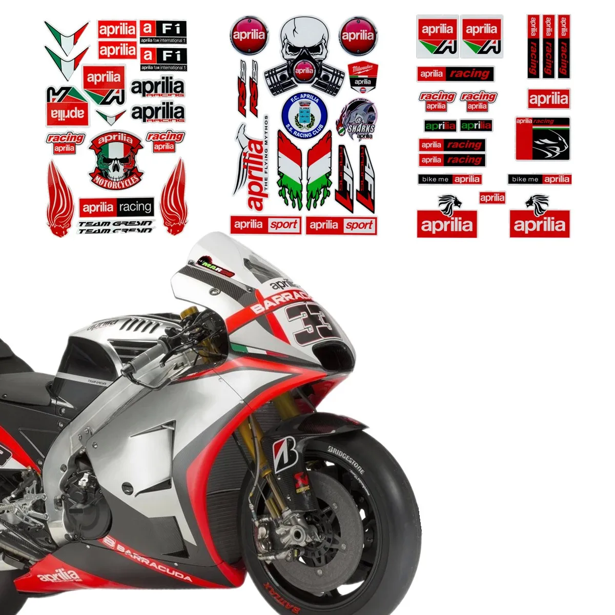 Motorcycle Reflective Sticker Tank Fairing Wheel Hub Epoxy Decal For Aprilia DORSODURO 750 FACTOR RSV RS Tuono SR50