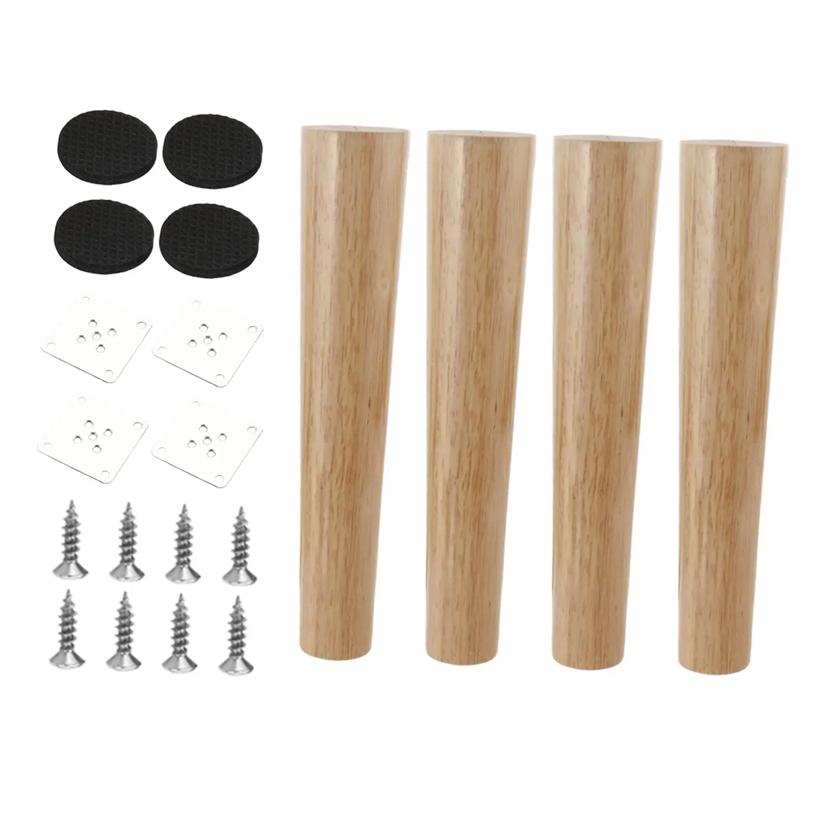 

4Pcs Wood Furniture Legs Couch Feet DIY Projects Support Cabinet Legs Accessories for Coffee Table Desk Ottoman TV Stand