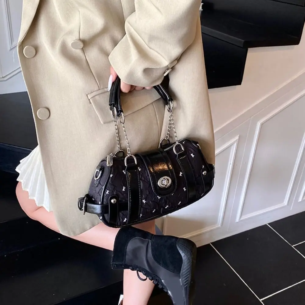 

Трендовая сумка через плечо Y2K в стиле ретро, тканевая сумка с бантом подмышками, сумка для пикантной девушки, винтажная сумка для подмышек, уличная одежда