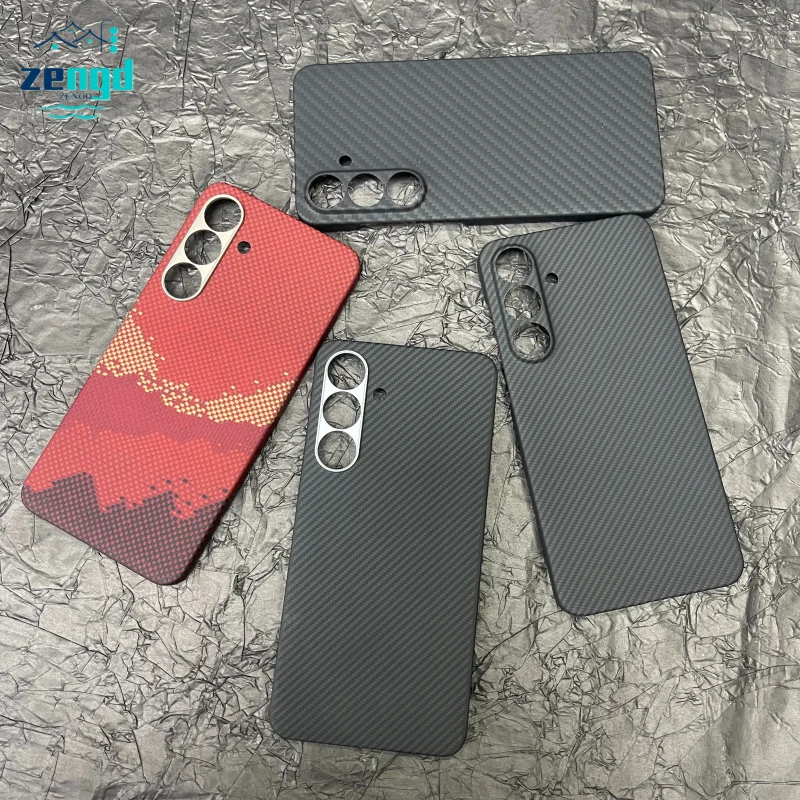 

Для Samsung Galaxy S25FE арамидное волокно кевларовый магнитный чехол для телефона защитный чехол