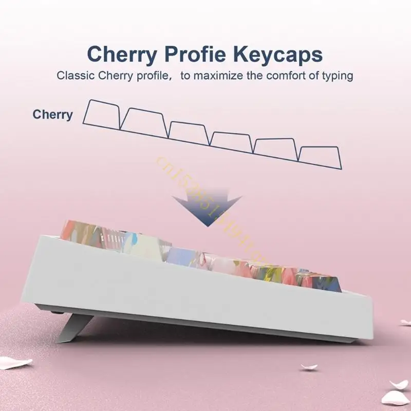 

J60A 134Pcs Keycaps Colored Rose Double Shot Backlit for Mechanical Keyboard Keycap