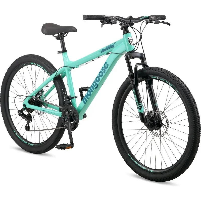 

Adult Mountain Bike, Hardtail, 21-Speed Drivetrain, 17-Inch Aluminum Frame with Suspension Fork 21-speed Bycicle