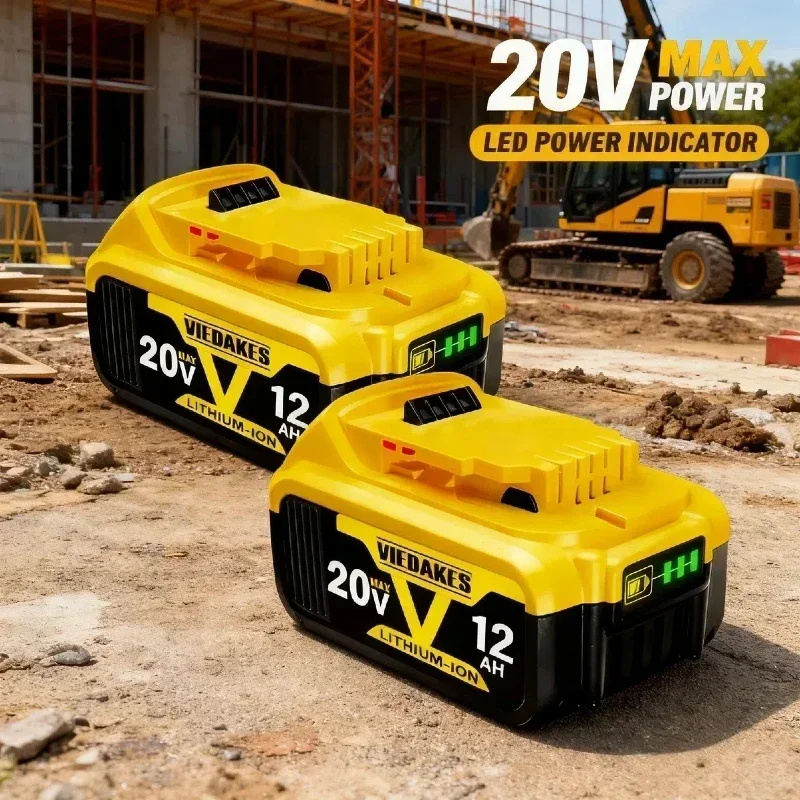 

■for Dewalt original 20V rechargeable tool battery DCB200 DCB201 DCB206 18V 20v 8AH 10AH 12AH .For Dewalt 18V 20V tool battery▼