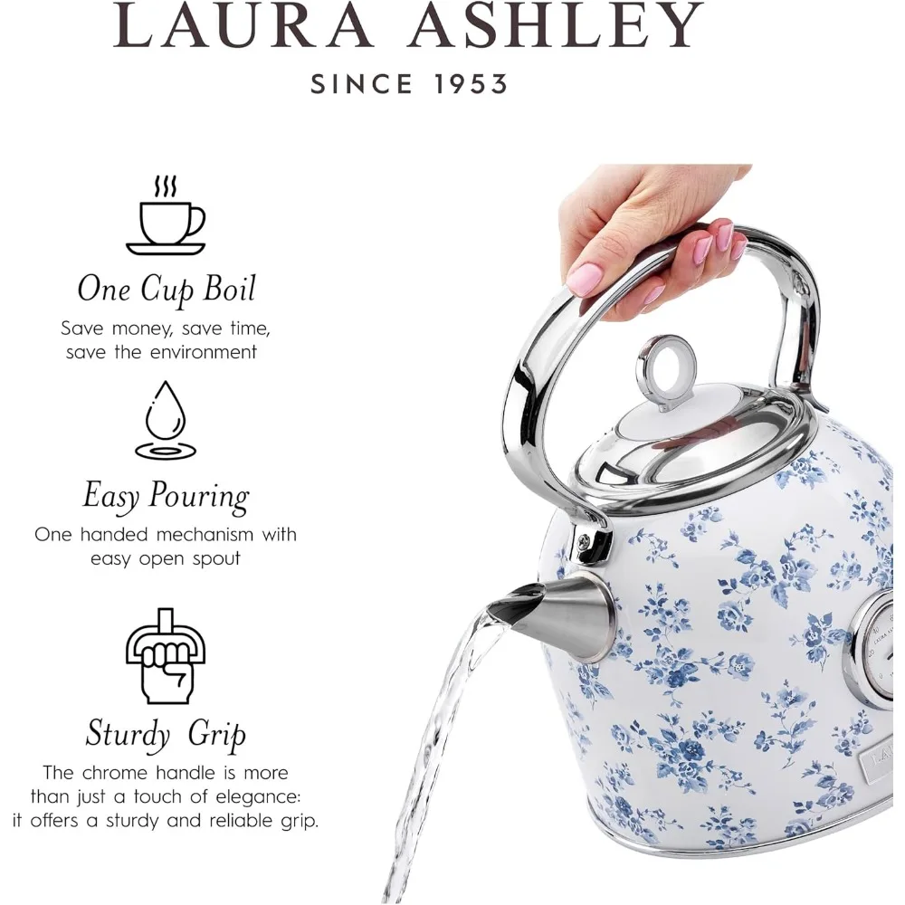 غلاية كهربائية من الفولاذ المقاوم للصدأ سعة 1.7 لتر بقدرة 1500 وات لتسخين المياه بكفاءة