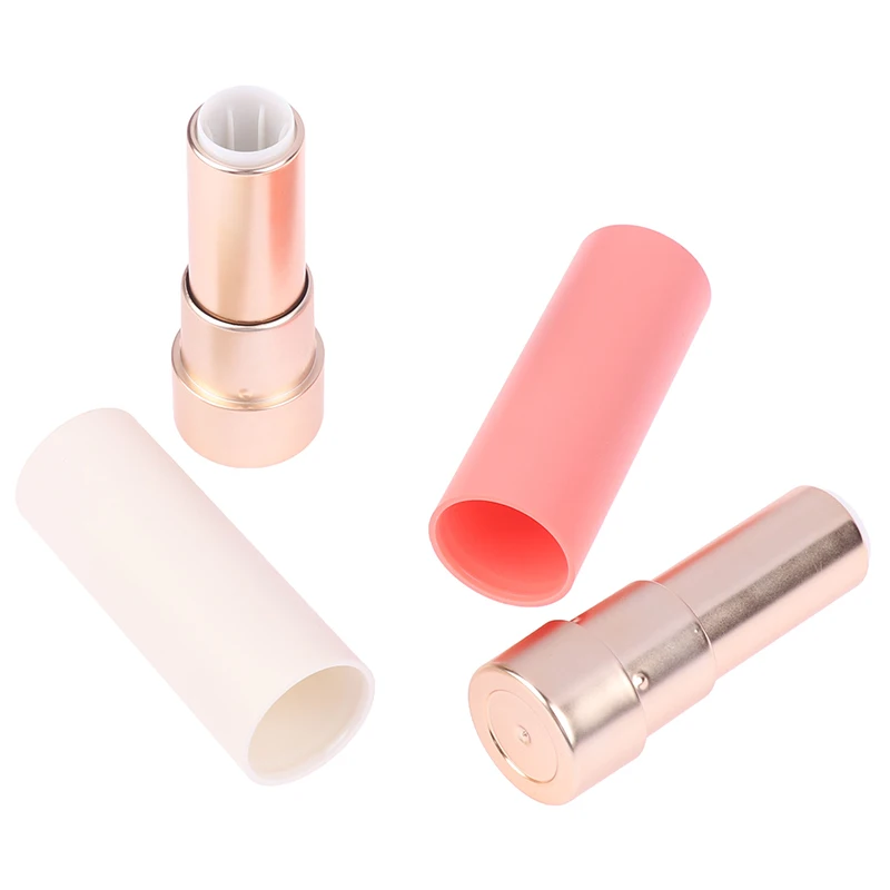 1Pcs Lipstick Empty Tube Frosted Round Cosmetic Packaging Material Refillable Bottles Lip Gloss Container