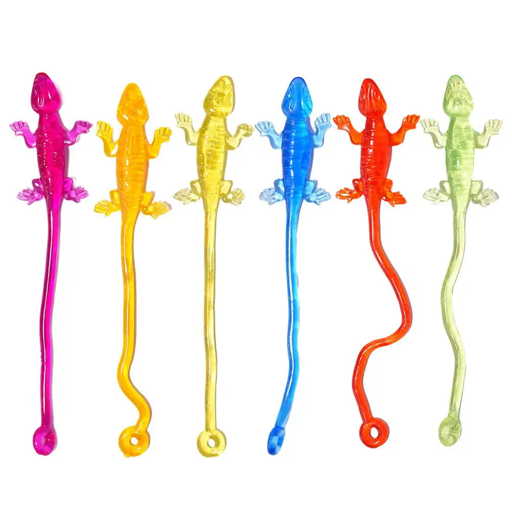 Nostalgische elastische dehnbare klebrige Gecko klettert die Spielzeuge kreative Handflächen Trick seine Tricks Entlüften Gecko Kinder wand littl z0x7