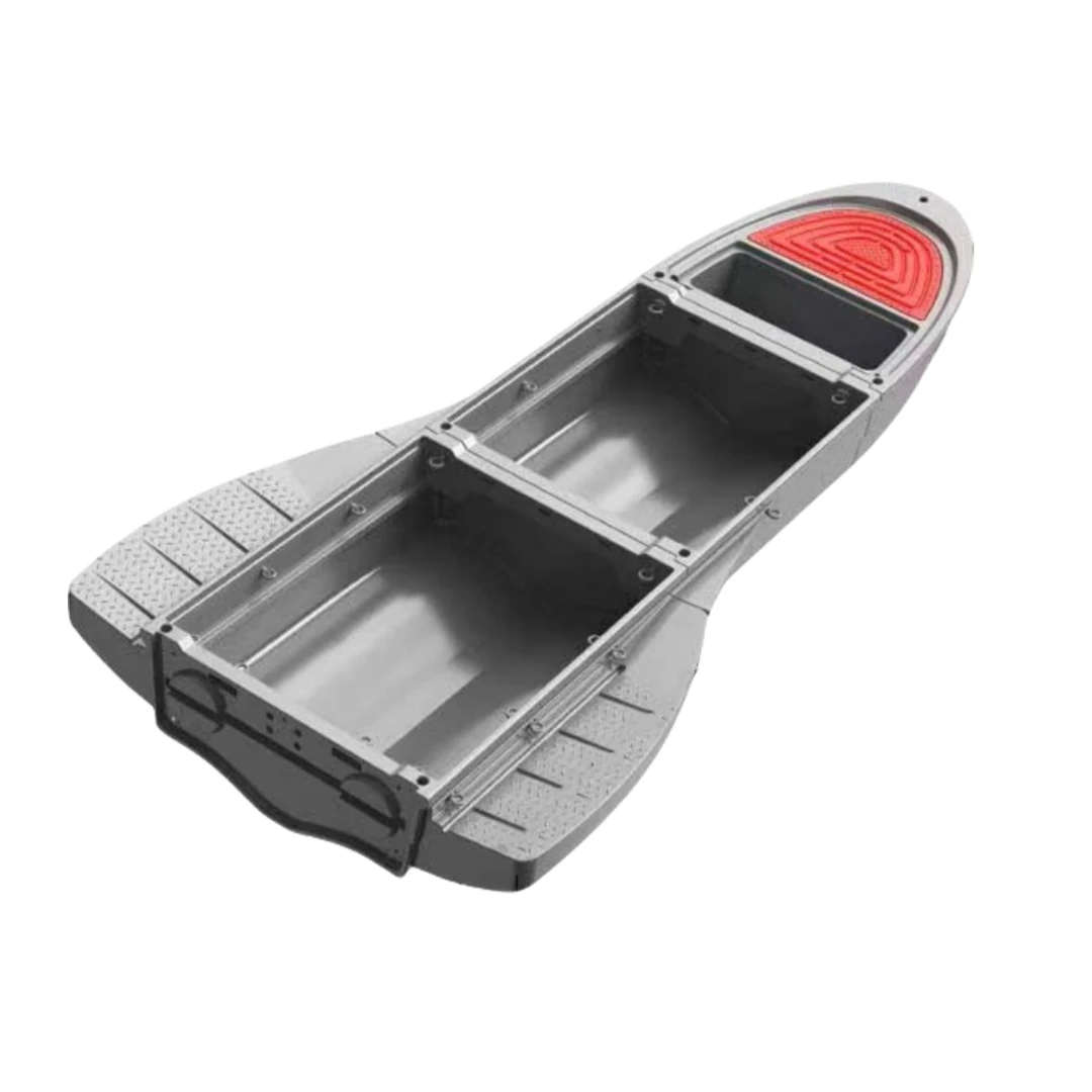 

unique Anshun 3.6M Double Deck High Density PE Plastic Boat for Fishing Small Folding PE Boats