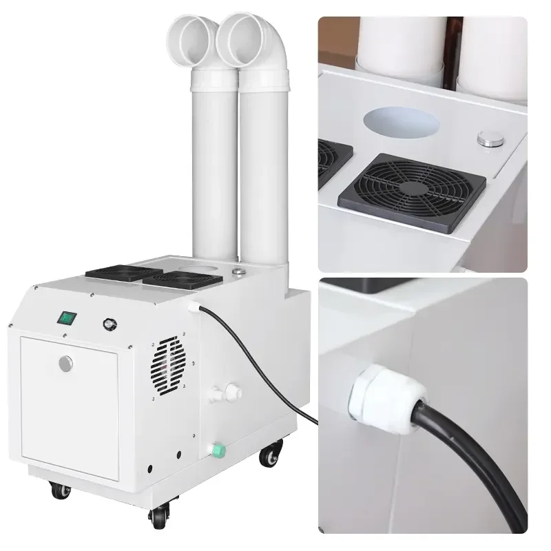 

21KG/H Greenhouse Factory Industrial Humidifier Large Cool Mist Humidifier Mushroom Ultrasonic Humidifier System Fogger