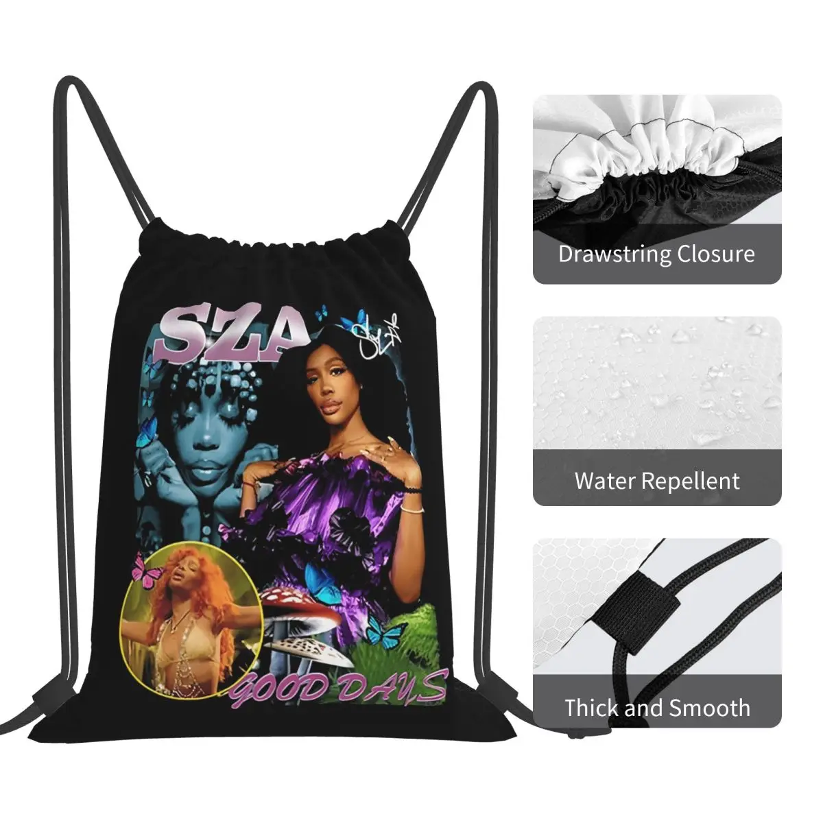حقائب ظهر كلاسيكية من ألبوم SZA حقائب ظهر كاجوال محمولة برباط حقيبة أشتات حقائب كتب للمدرسة للرجال والنساء