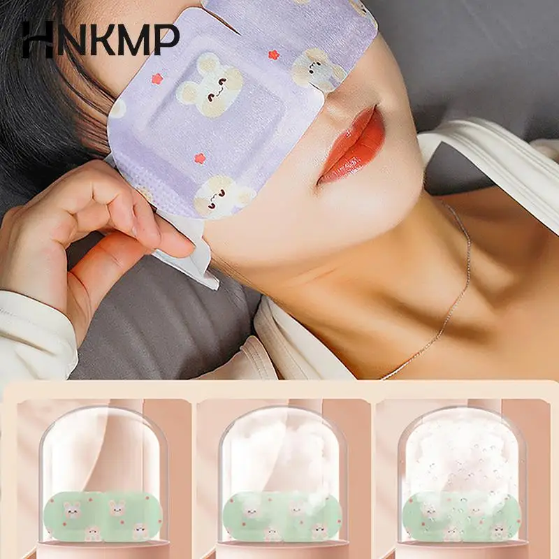 1PCS Warm Steam Eye Mask For Sleeping Eyes Massage Hot Compress Eye Care Relax Remove Dark Circles Disposable Steam Sleep Mask