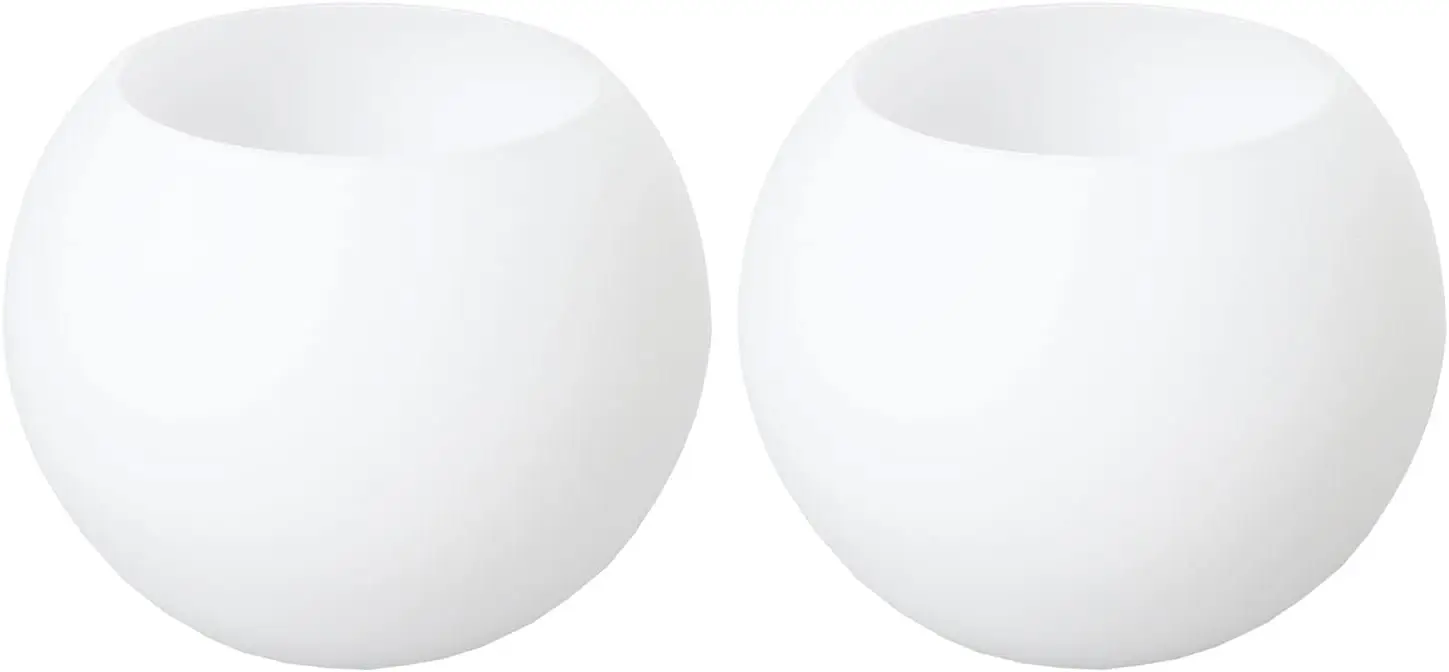 

Opal White Frosted Glass Globe Lamp Shades Replacement Lampshade Cover with 1-5/8-inch for Wall Sconce Pendant Lighting