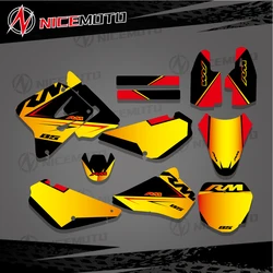 NICEMOTO For Suzuki 85 RM 2018-2001 Stickers Decals Graphics kits For Suzuki RM85 2001-2009  2010 2011 2012 2016 2017 2018 RM 85