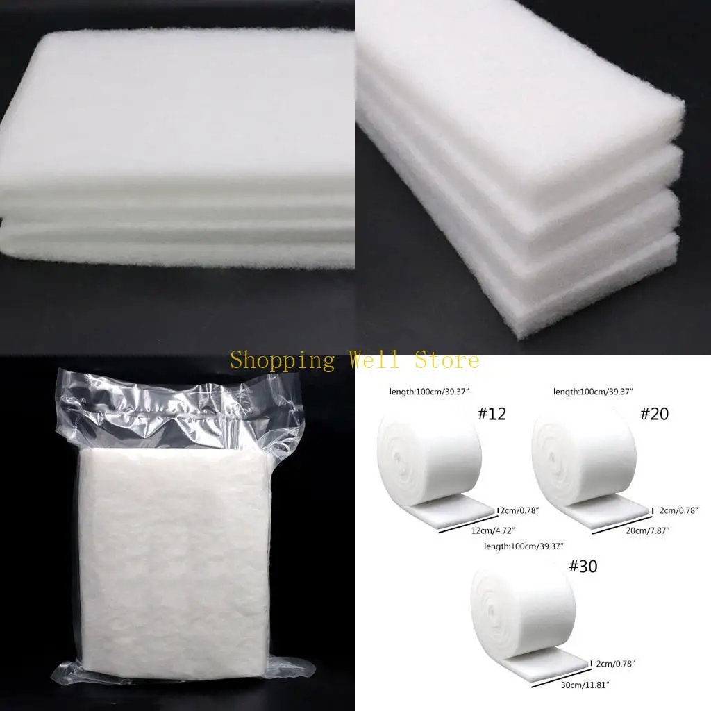 Kx4b Fish for Tank Filter Media Pad Posling Podsing Pad для аквариума срезается, чтобы поместиться для террариудов с соленой для