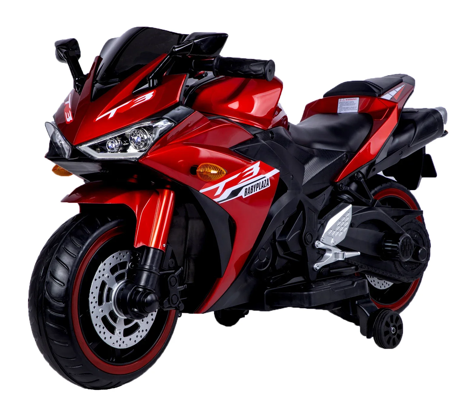 Kindermotorfiets 12V motorfiets voor kinderen 3 4 5 6 jaar Jongens Meisjes 12v7ah kindermotorfiets rit op speelgoed met zijwieltjes/handleiding