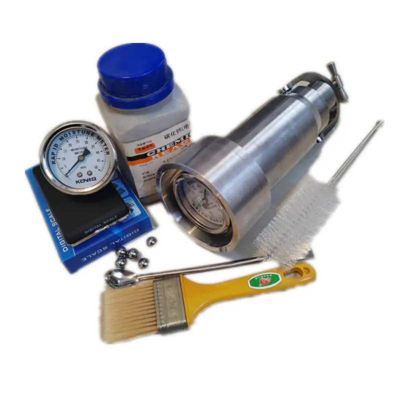 Portable Gas Pressure Soil Moisture Measurement Kit Calcium Carbide Method Speedy Moisture Tester