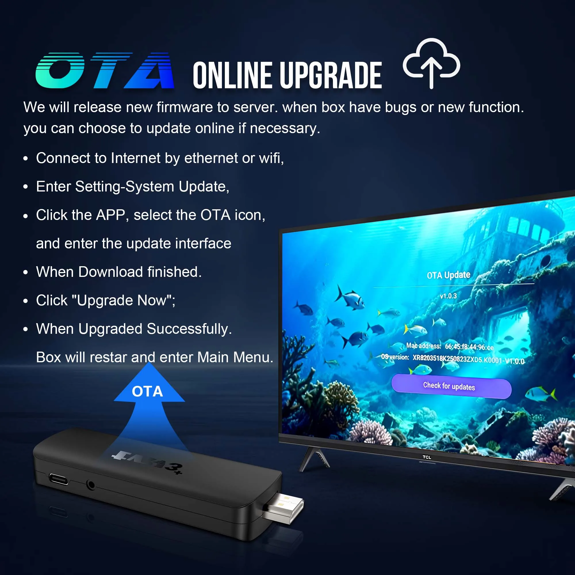 Mortal Mini TV Stick 4K Google Chromecast Android 14 OS 4K HDR10 WIFI6 BT Voice TVR3+ Netflix Smart TV Box Free Live Tv RK3518