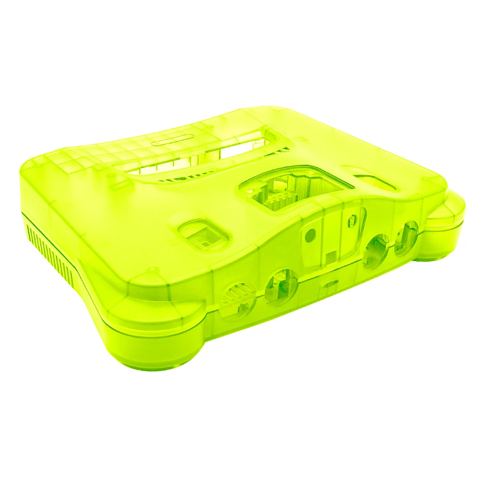 Carcasa de repuesto naranja transparente, 11 colores, para consola Retro N64, caja translúcida para accesorios N64