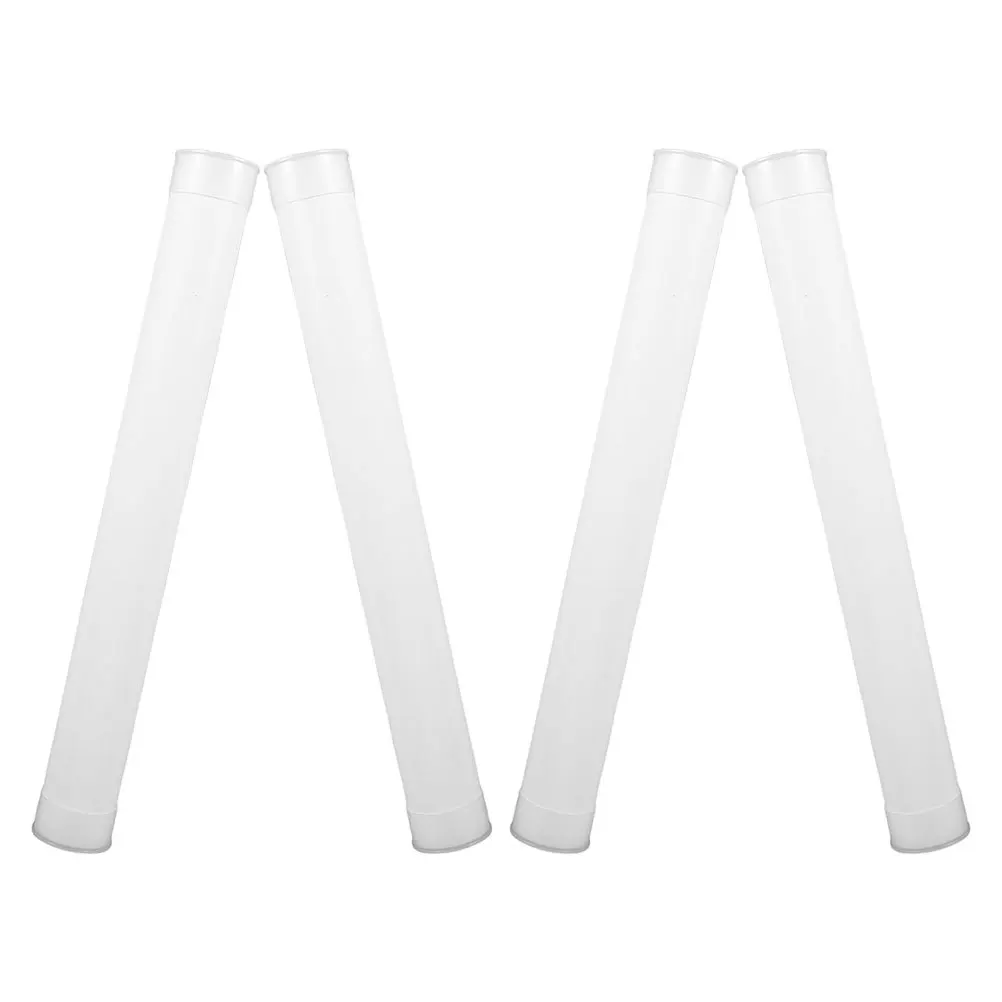 

4pcs Plastic Round Tube With Cap Storage Organizer Lightweight Waterproof Travel Tube For Poster Blueprint Document Mailing