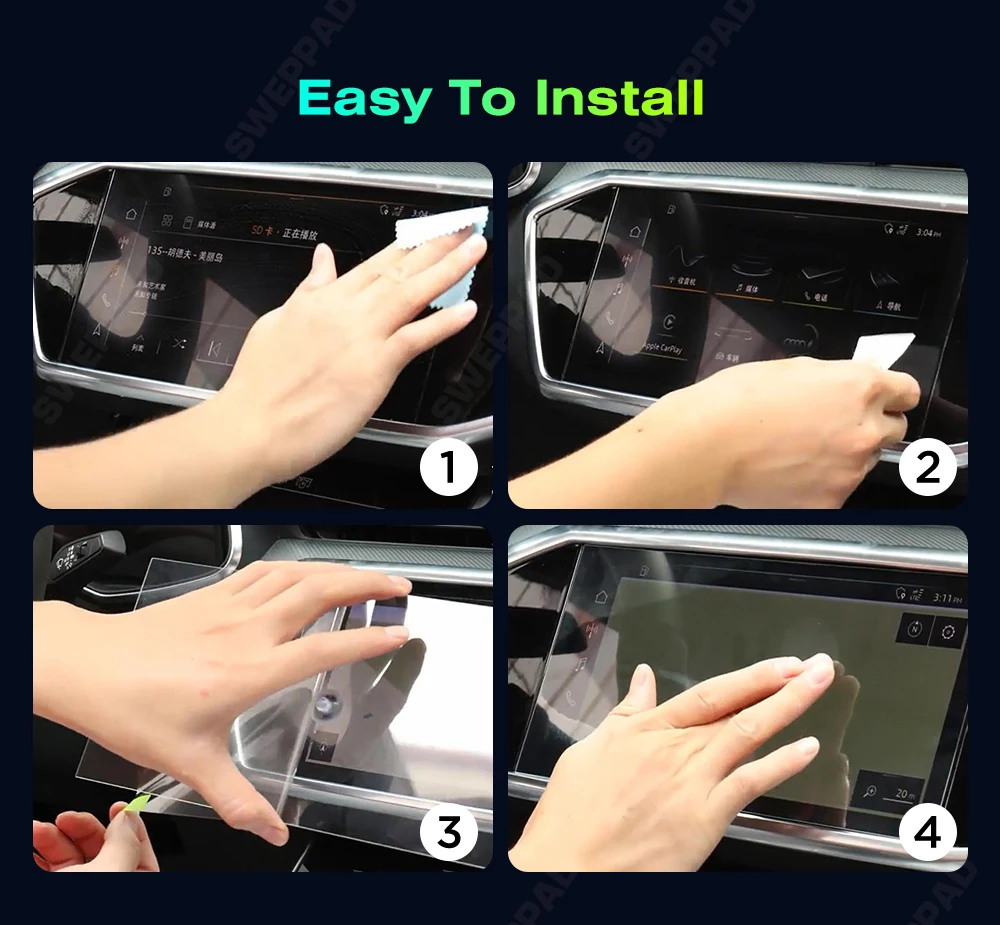SWEPPAD Für Subaru Crosstrek 2026 2025 2024 Auto Navigation Gehärtetes Glas Display-schutzfolie GPS LCD Dash Board Bildschirm – Detail 11